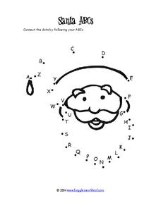 Santa ABC's Worksheet Santa ABC's Worksheet