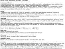 Sayings and Phrases Lesson Plan Sayings and Phrases Lesson Plan