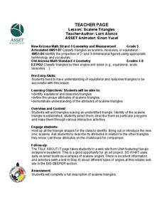 Scalene Triangles Lesson Plan Scalene Triangles Lesson Plan