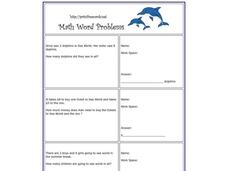 Addition Word Problems Worksheet Addition Word Problems Worksheet