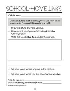 School-Home Links 74 Worksheet School-Home Links 74 Worksheet