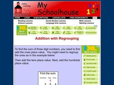 Addition with Regrouping Interactive Addition with Regrouping Interactive