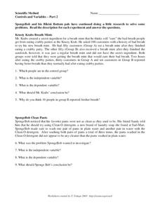 Scientific Method Worksheet Scientific Method Worksheet