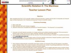 Scientific Notation II: The Mantissa Lesson Plan Scientific Notation II: The Mantissa Lesson Plan