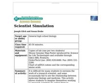 Scientist Simulation Lesson Plan Scientist Simulation Lesson Plan