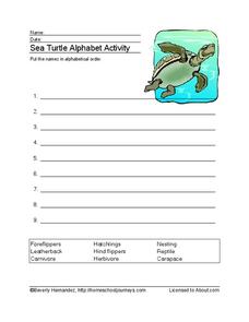 Sea Turtle Alphabet Activity Worksheet Sea Turtle Alphabet Activity Worksheet