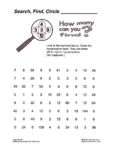 Search, Find, Circle Worksheet Search, Find, Circle Worksheet