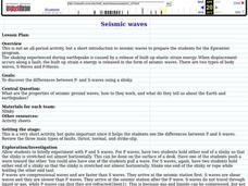 Seismic waves Lesson Plan Seismic waves Lesson Plan