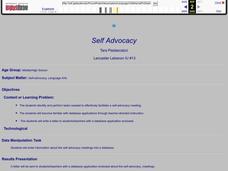 Self Advocacy Lesson Plan Self Advocacy Lesson Plan