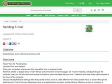 Sending E-mail Lesson Plan Sending E-mail Lesson Plan