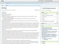 Setting And Plot Lesson Plan Setting And Plot Lesson Plan
