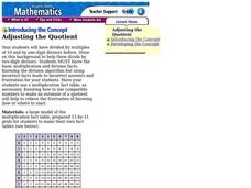 Adjusting the Quotient Lesson Plan Adjusting the Quotient Lesson Plan