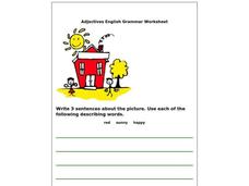 Adjectives English Grammar Worksheet Worksheet Adjectives English Grammar Worksheet Worksheet