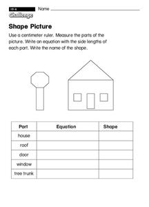 Shape Picture Worksheet Shape Picture Worksheet