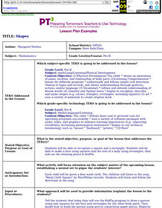 Shapes Lesson Plan Shapes Lesson Plan