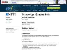 Shape Up Lesson Plan Shape Up Lesson Plan