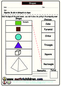 Shapes Lesson Plan Shapes Lesson Plan
