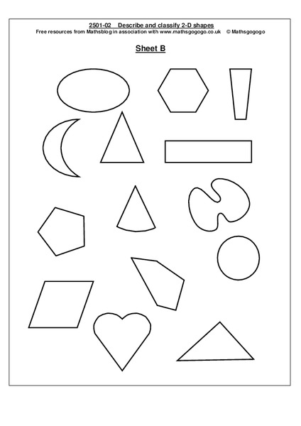 Shapes Worksheet Shapes Worksheet
