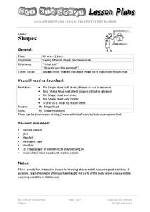 Shapes Lesson Plan Shapes Lesson Plan