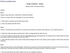 Shelter Lesson Plan Shelter Lesson Plan