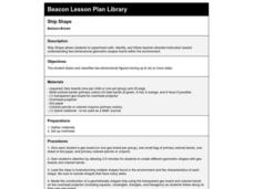 Ship Shape Lesson Plan Ship Shape Lesson Plan