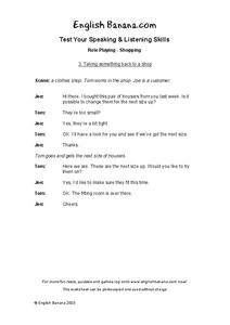Shopping Worksheet Shopping Worksheet