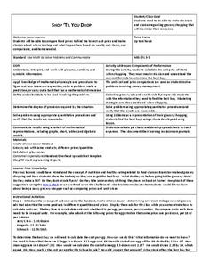 Shop 'Til You Drop Lesson Plan Shop 'Til You Drop Lesson Plan