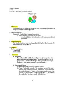 Shopping Spree Lesson Plan Shopping Spree Lesson Plan