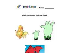 Short and Long Worksheet Short and Long Worksheet