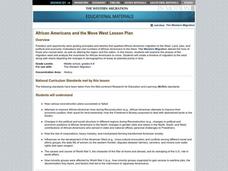 African Americans and the Move West Lesson Plan African Americans and the Move West Lesson Plan