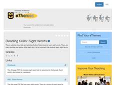 Sight Words Lesson Plan Sight Words Lesson Plan
