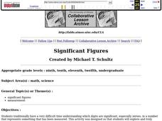 Significant Figures Lesson Plan Significant Figures Lesson Plan