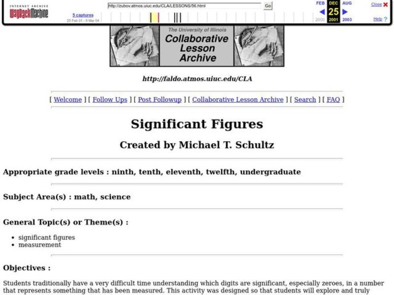Significant Figures Lesson Plan Significant Figures Lesson Plan