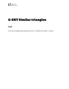 Similar Triangles Lesson Plan Similar Triangles Lesson Plan
