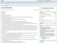 Simile And Metaphor Lesson Plan Simile And Metaphor Lesson Plan