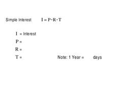 Simple Interest Worksheet Simple Interest Worksheet