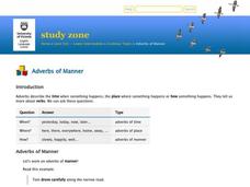 Adverbs of manner Interactive Adverbs of manner Interactive
