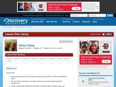 Africa Today Lesson Plan Africa Today Lesson Plan