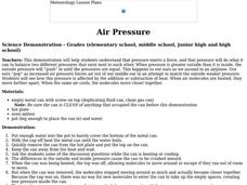 Air Pressure Lesson Plan Air Pressure Lesson Plan
