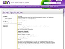 Small Appliances Lesson Plan Small Appliances Lesson Plan