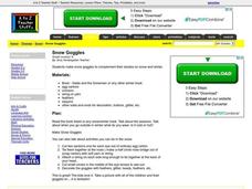 Snow Goggles Lesson Plan Snow Goggles Lesson Plan