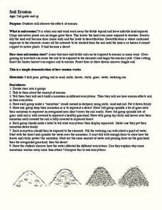 Soil Erosion Lesson Plan Soil Erosion Lesson Plan
