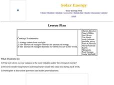 Solar Energy Lesson Plan Solar Energy Lesson Plan