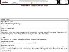 African Safari Lesson Plan African Safari Lesson Plan