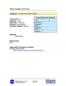 Solids, Liquids, and Gases Lesson Plan Solids, Liquids, and Gases Lesson Plan