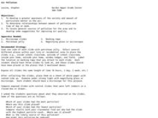 Air Pollution Lesson Plan Air Pollution Lesson Plan