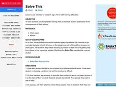 Solve This Lesson Plan Solve This Lesson Plan