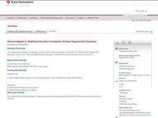 Solving Trigonometric Equations Lesson Plan Solving Trigonometric Equations Lesson Plan