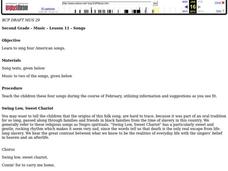 Songs Lesson Plan Songs Lesson Plan