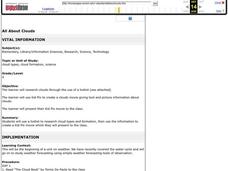 All About Clouds Lesson Plan All About Clouds Lesson Plan